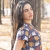 Tropical Leaf Print Crop Top