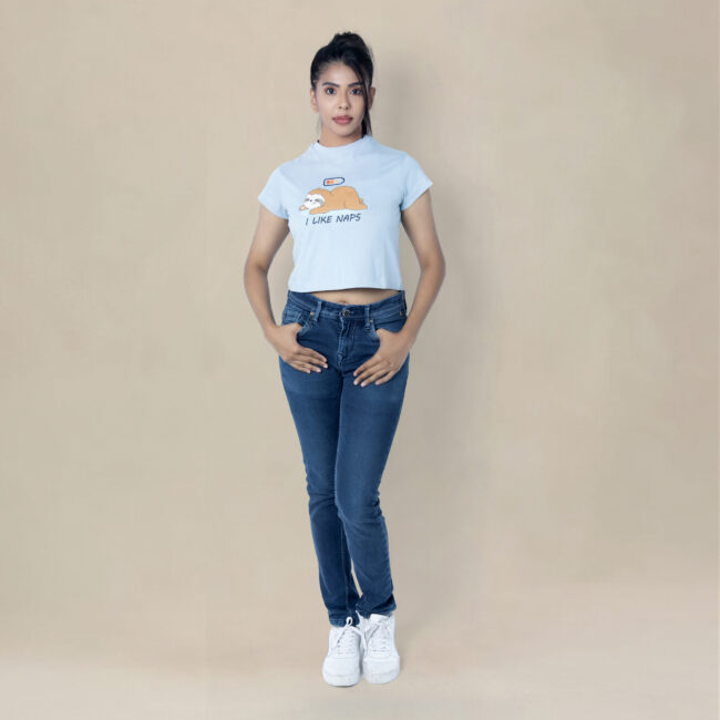 I Like Naps Sloth Crop Top