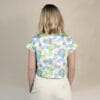 Abstract Fish Print Crop Top