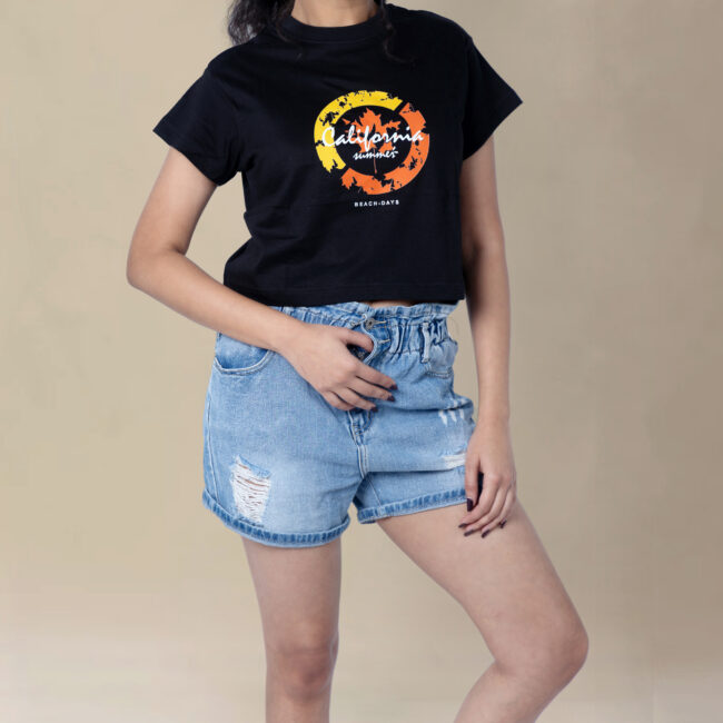 California Summer Beach Crop Top