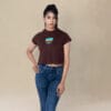 Yellowstone National Park Badge Crop Top