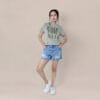 Bold California Text Crop Top