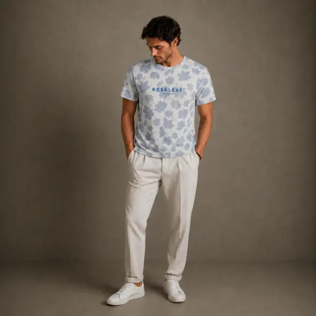 Noshleaf French Leaf Pattern Tee